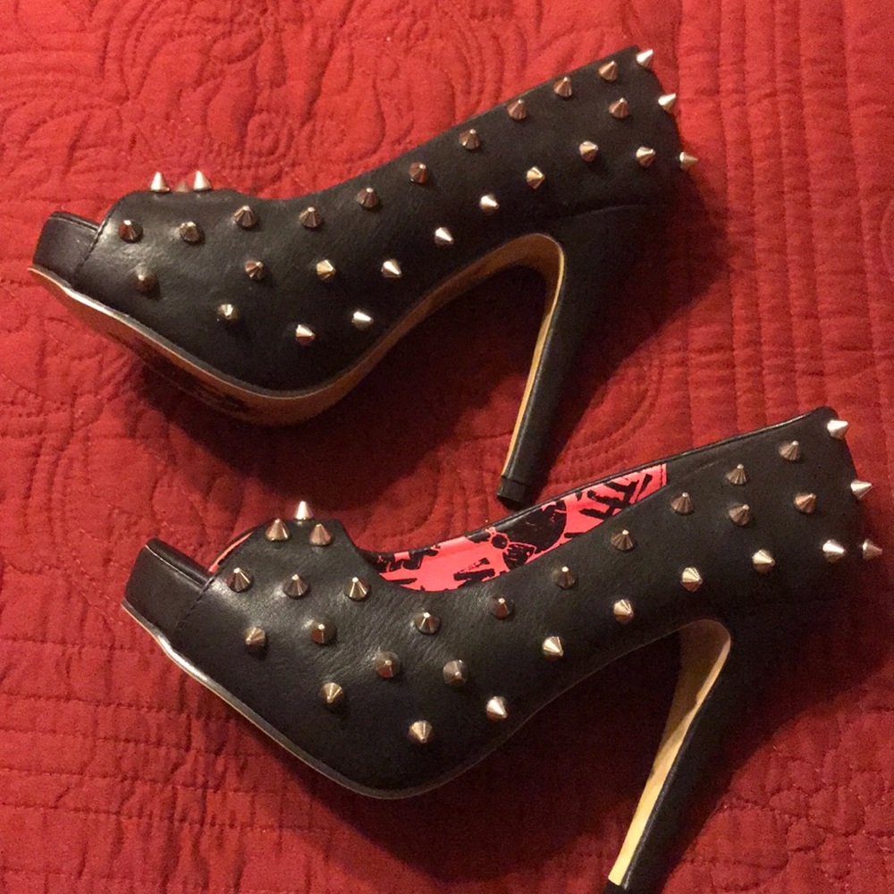 Leather High Heels